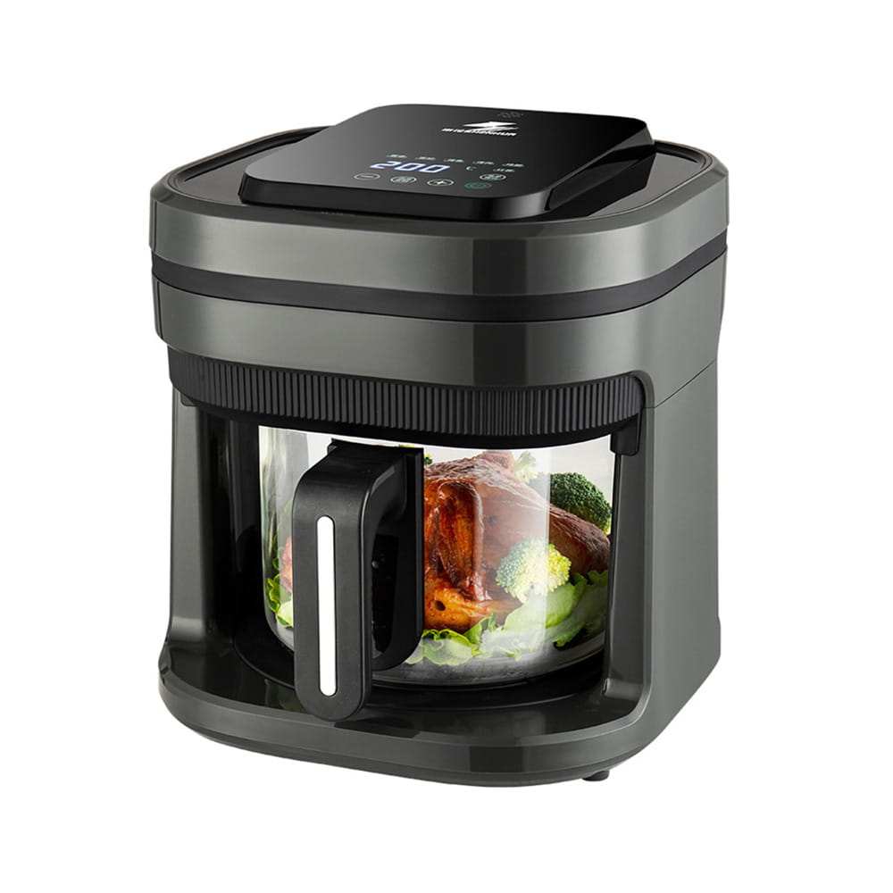 Transparent Glass Lcd Air Fryer