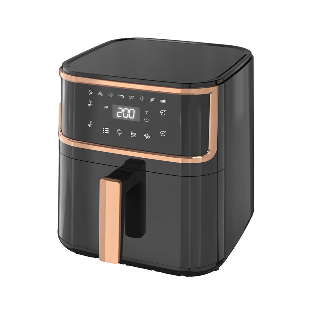 Lcd Invisible Air Fryer With Locking Function